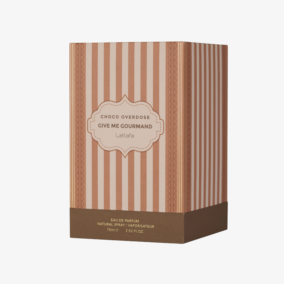 Lattafa Give Me Gourmand Choco Overdose Eau de Parfum 2.5 oz / 75 ml - Chocolate Fudge Caramel Vanilla Unisex Perfume Spray DynoScent