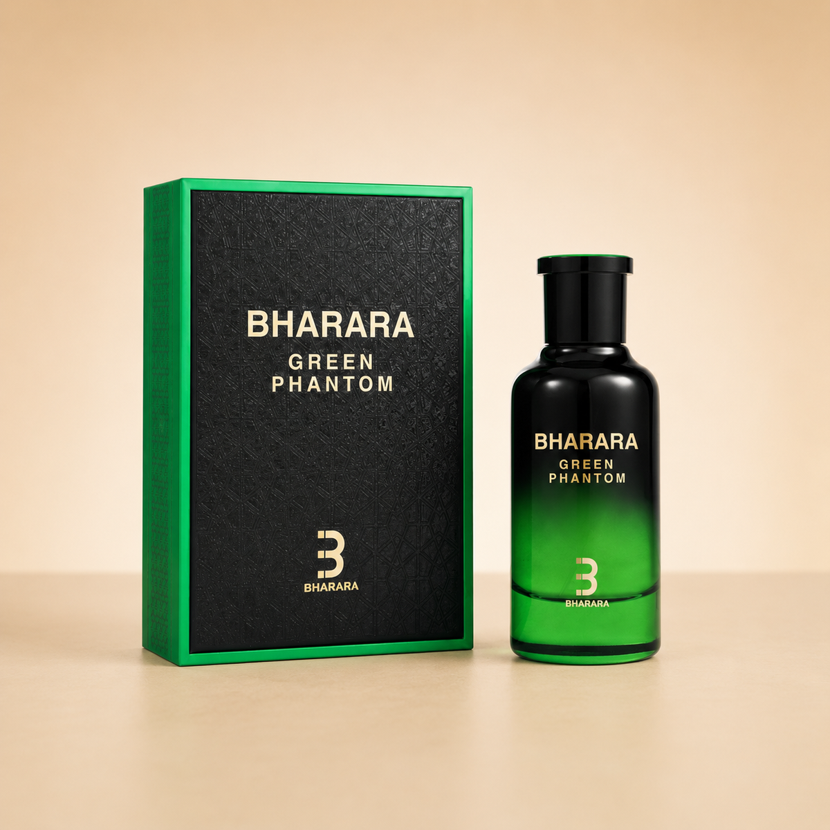 Bharara Green Phantom Eau de Parfum bottle and box