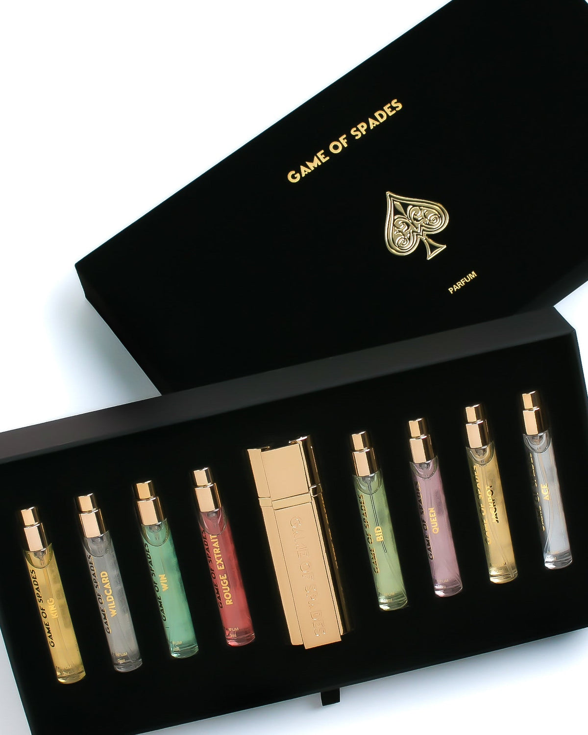 Game of Spades 9 pcs Coffret Set - lineup